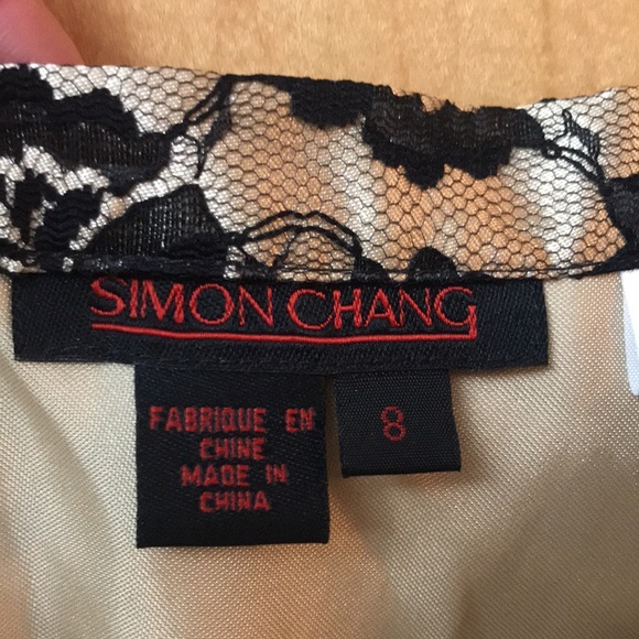 Simon Chang black rose lace covered full maxi skirt - Picture 3 of 9